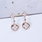 [⭐DORISW] STAR AND SUN PINK GOLD MOP DROP EARRINGS
