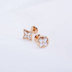 [⭐DORISW] STERN UND SONNE ROSEGOLD PERLMUTT OHRSTECKER