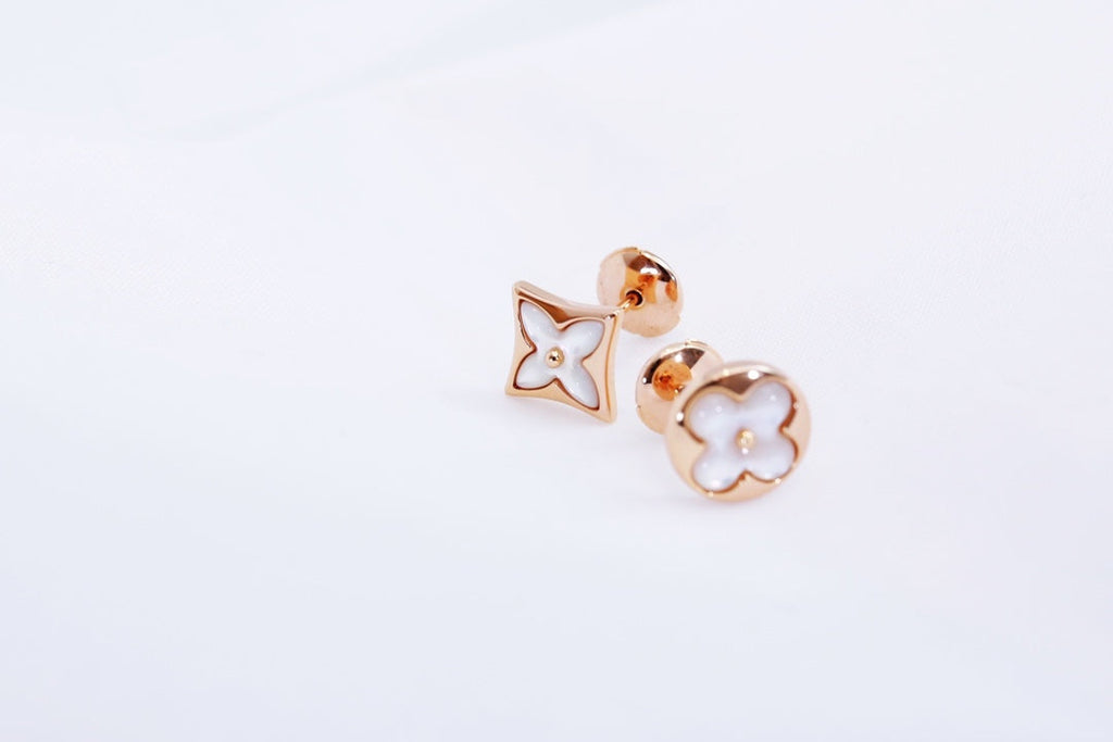 [⭐DORISW] STERN UND SONNE ROSEGOLD PERLMUTT OHRSTECKER