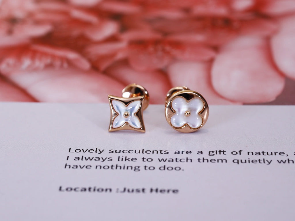 [⭐DORISW] STERN UND SONNE ROSEGOLD PERLMUTT OHRSTECKER