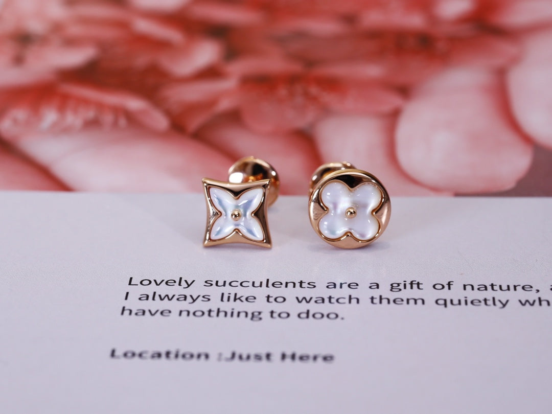 [⭐DORISW] STERN UND SONNE ROSEGOLD PERLMUTT OHRSTECKER