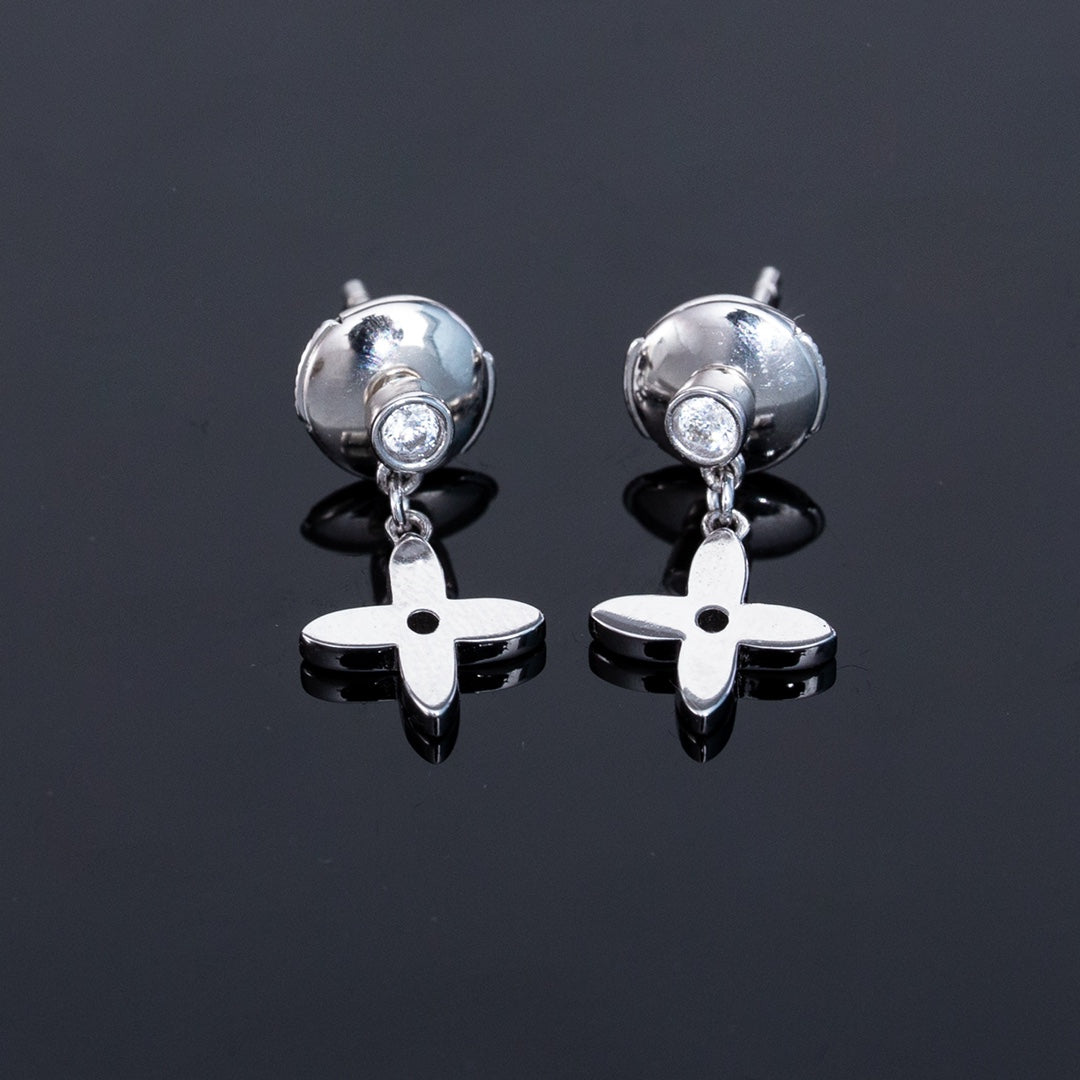 [⭐DORISW] VIDYLLE シルバーダイヤモンド ミニドロップピアス