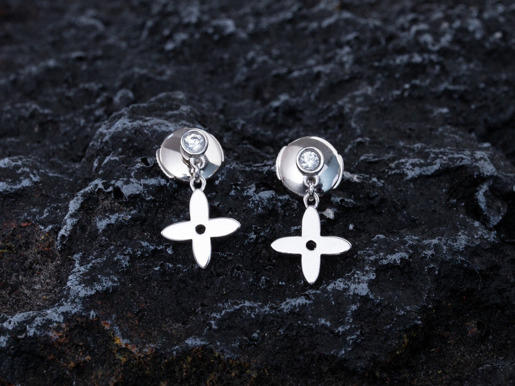 [⭐DORISW] VIDYLLE SILVER DIAMOND MINI DROP EARRINGS