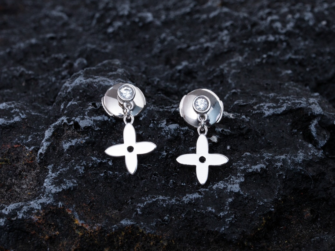[⭐DORISW] VIDYLLE SILVER DIAMOND MINI DROP EARRINGS