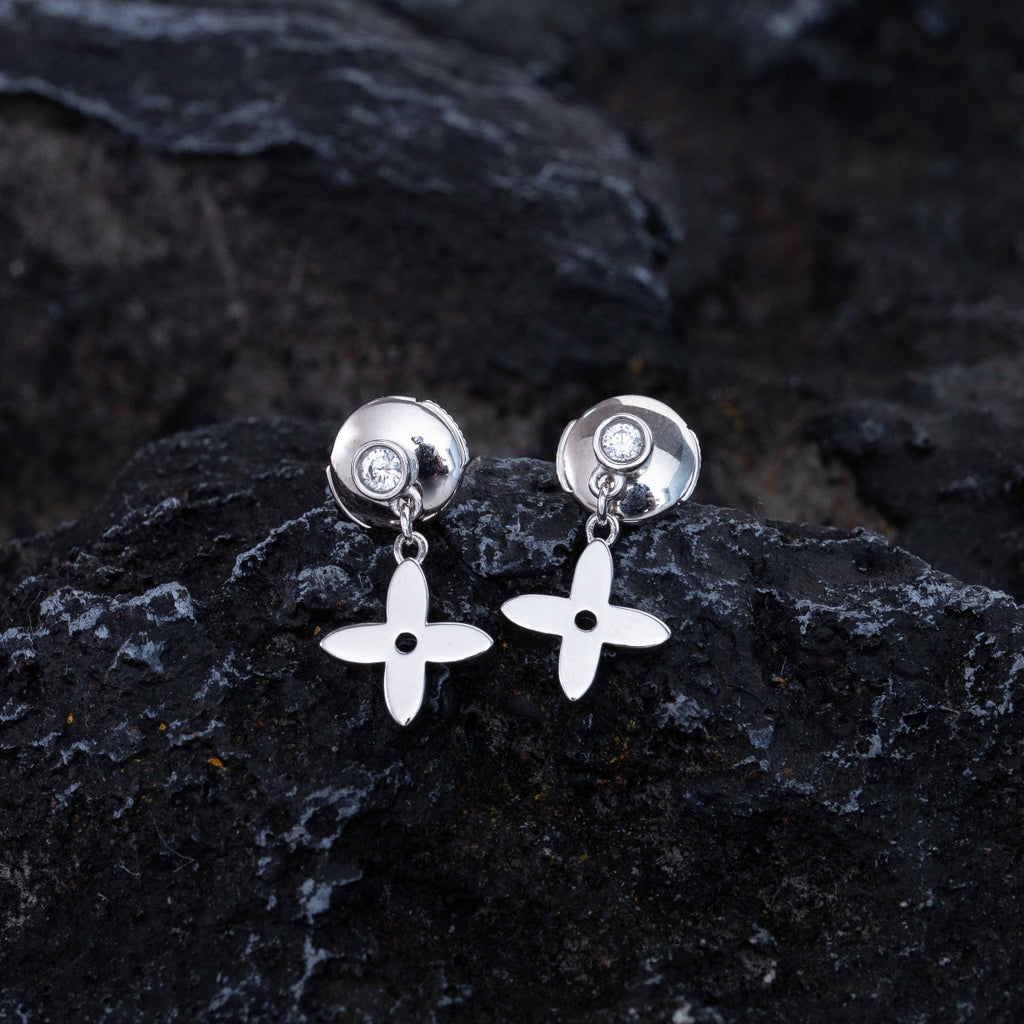 [⭐DORISW] VIDYLLE SILVER DIAMOND MINI DROP EARRINGS