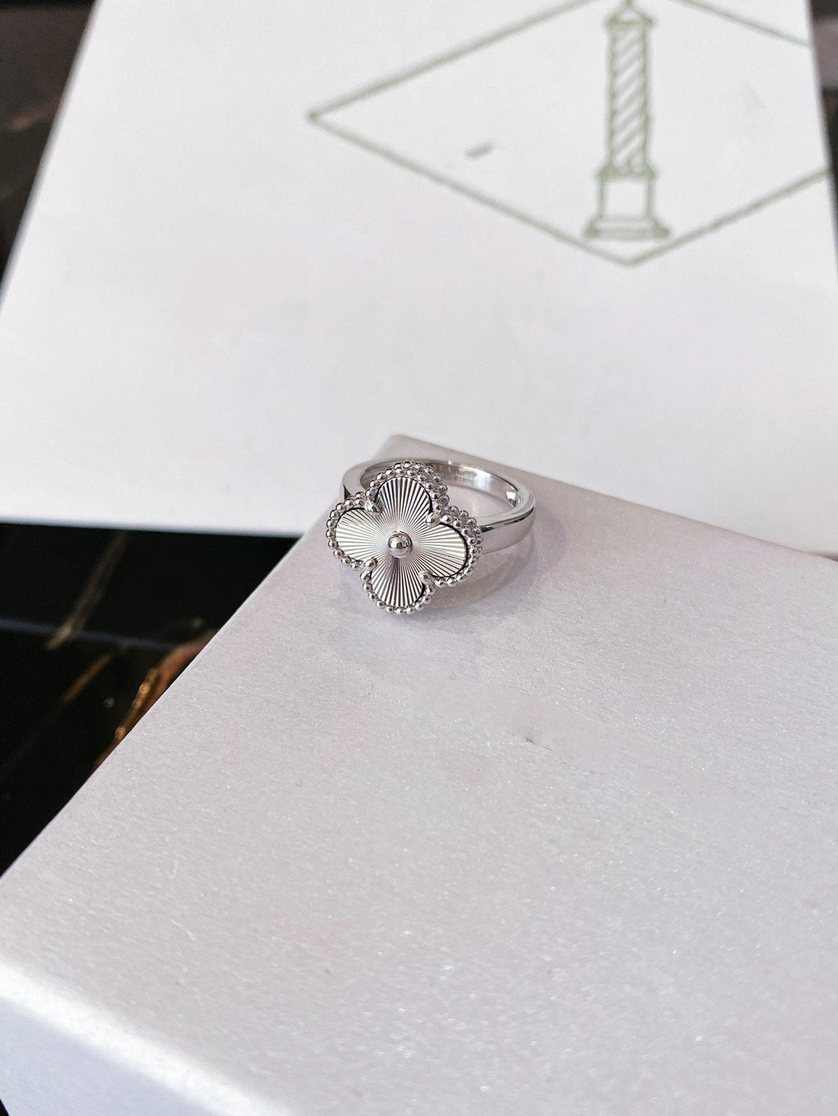 [⭐DORISW] CLOVER SILVER RING