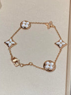 [⭐DORISW] STERN UND SONNE 5-MOTIV PERLMUTT ROSÉGOLD ARMBAND