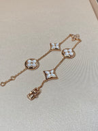 [⭐DORISW] STERN UND SONNE 5-MOTIV PERLMUTT ROSÉGOLD ARMBAND