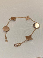[⭐DORISW] STERN UND SONNE 5-MOTIV PERLMUTT ROSÉGOLD ARMBAND