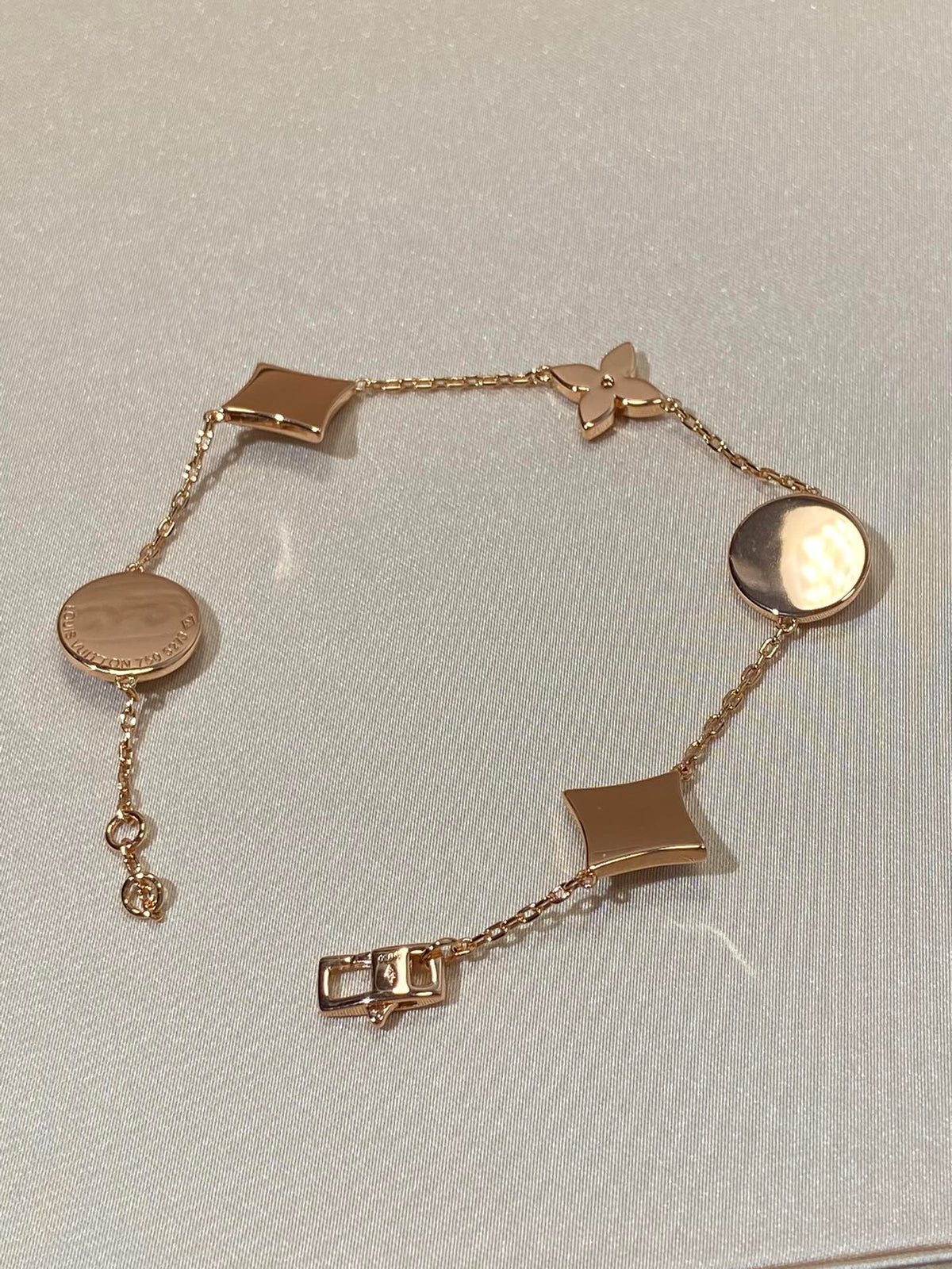 [⭐DORISW] STERN UND SONNE 5-MOTIV PERLMUTT ROSÉGOLD ARMBAND