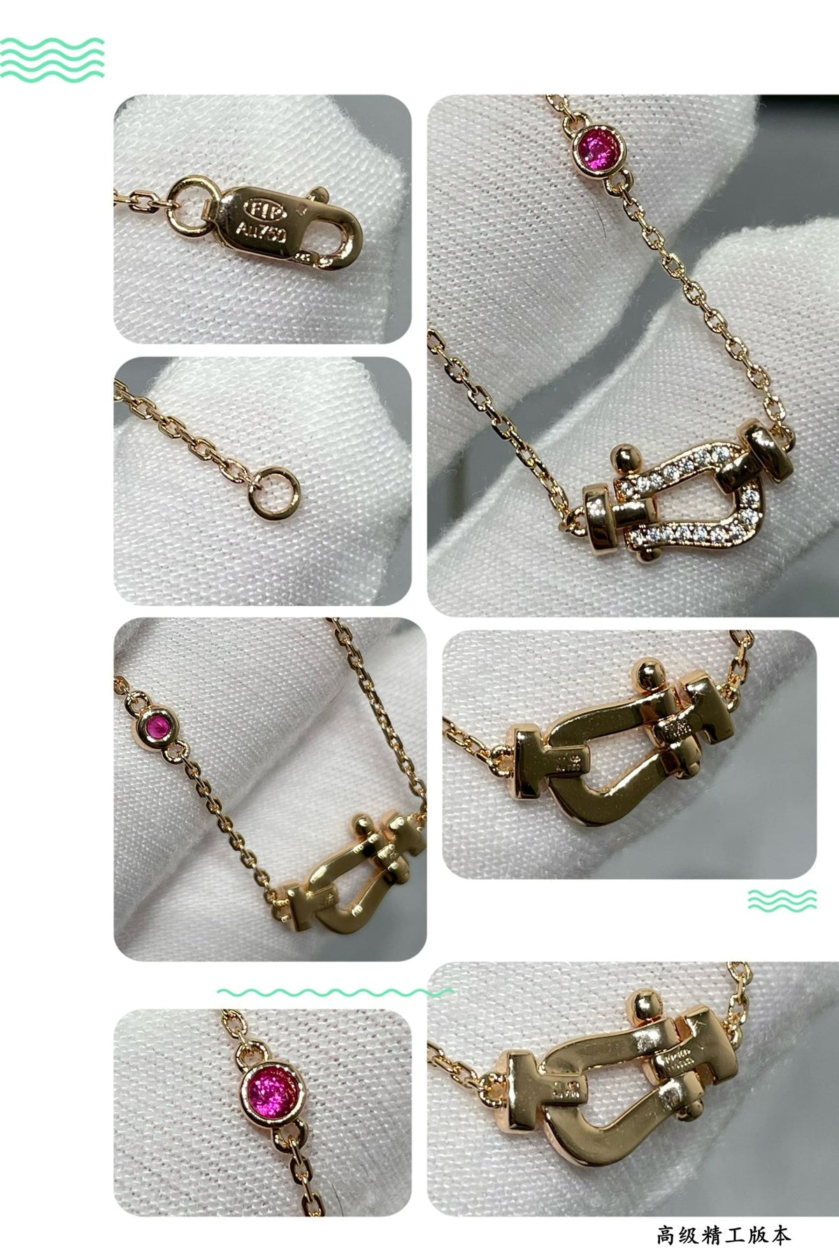[⭐DORISW] フォース10 ダイヤモンド ピンクゴールド ネックレス