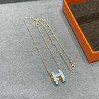 [⭐DORISW] POP H SKY BLUE NECKLACE