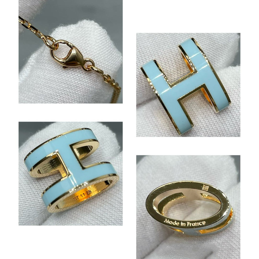 [⭐DORISW] POP H SKY BLUE NECKLACE