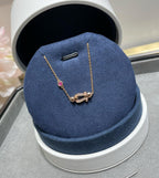 [⭐DORISW] FORCE 10 DIAMOND CHAIN LINK PINK GOLD BRACELET
