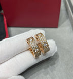 [⭐DORISW] LOVE 5.5MM ダイヤモンド パヴェ イヤリング