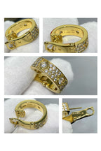 [⭐DORISW] LOVE 5.5MM ダイヤモンド パヴェ イヤリング