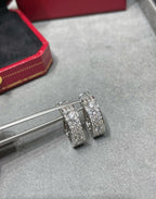 [⭐DORISW] LOVE 5.5MM ダイヤモンド パヴェ イヤリング