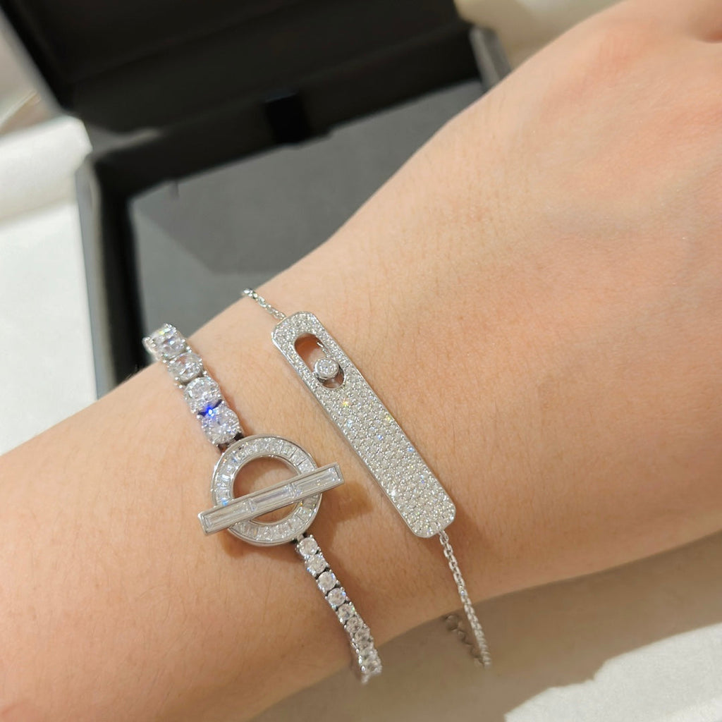 [⭐DORISW]MOVE CLASSIQUE ARMBAND MIT DIAMANT-PAVÉ