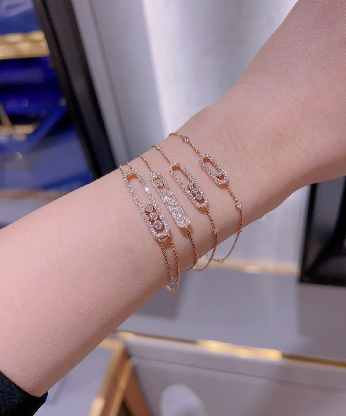 [⭐DORISW]MOVE CLASSIQUE ARMBAND MIT DIAMANT-PAVÉ
