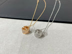 [⭐DORISW] LIENS EVIDENCE HALSKETTE MIT DIAMANTBESATZ