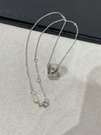 [⭐DORISW] LIENS EVIDENCE HALSKETTE MIT DIAMANTBESATZ