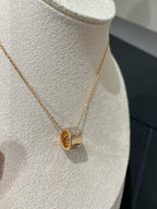 [⭐DORISW] LIENS EVIDENCE HALSKETTE MIT DIAMANTBESATZ