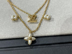 [⭐DORISW] FLOWERGRAM GOLD MOP DOPPELREIHIGE HALSKETTE