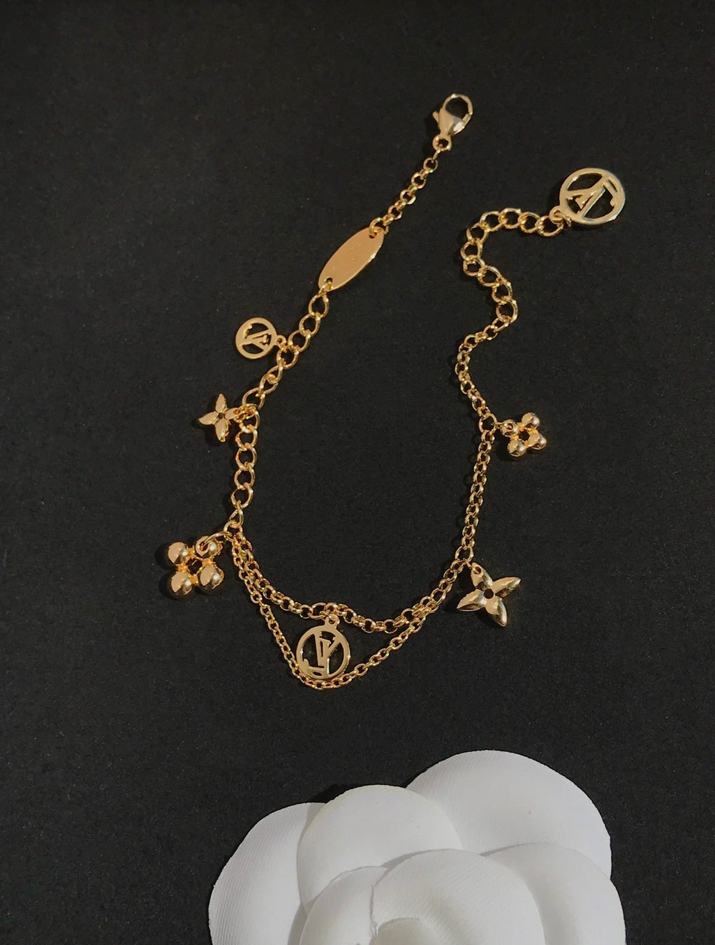 [⭐DORISW] BLOOMING PINK GOLD MOP BRACELET