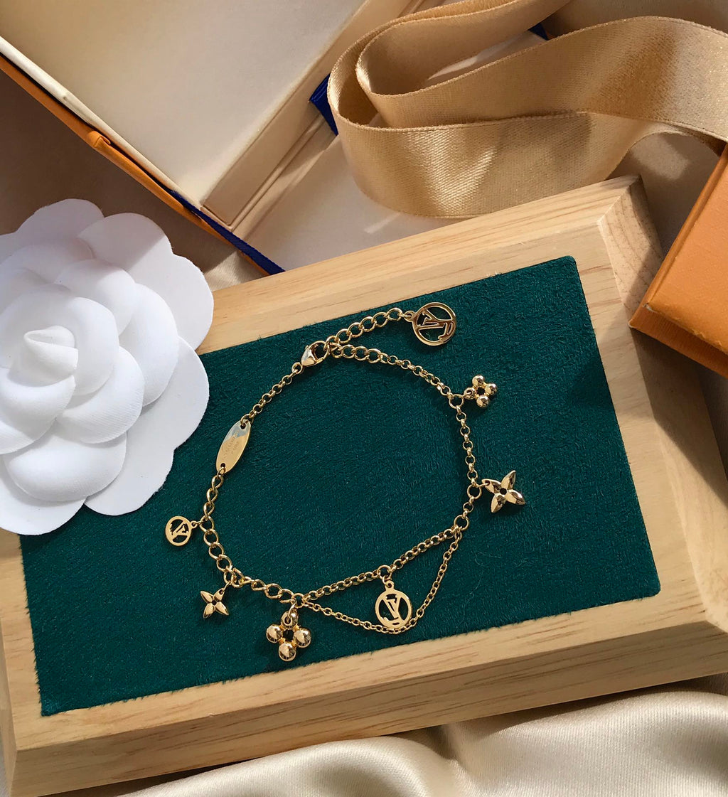 [⭐DORISW] BLOOMING PINK GOLD MOP BRACELET
