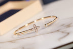 [⭐DORISW] IDYLLE GOLD OFFENER ARMBAND MIT DIAMANT-PAVÉ