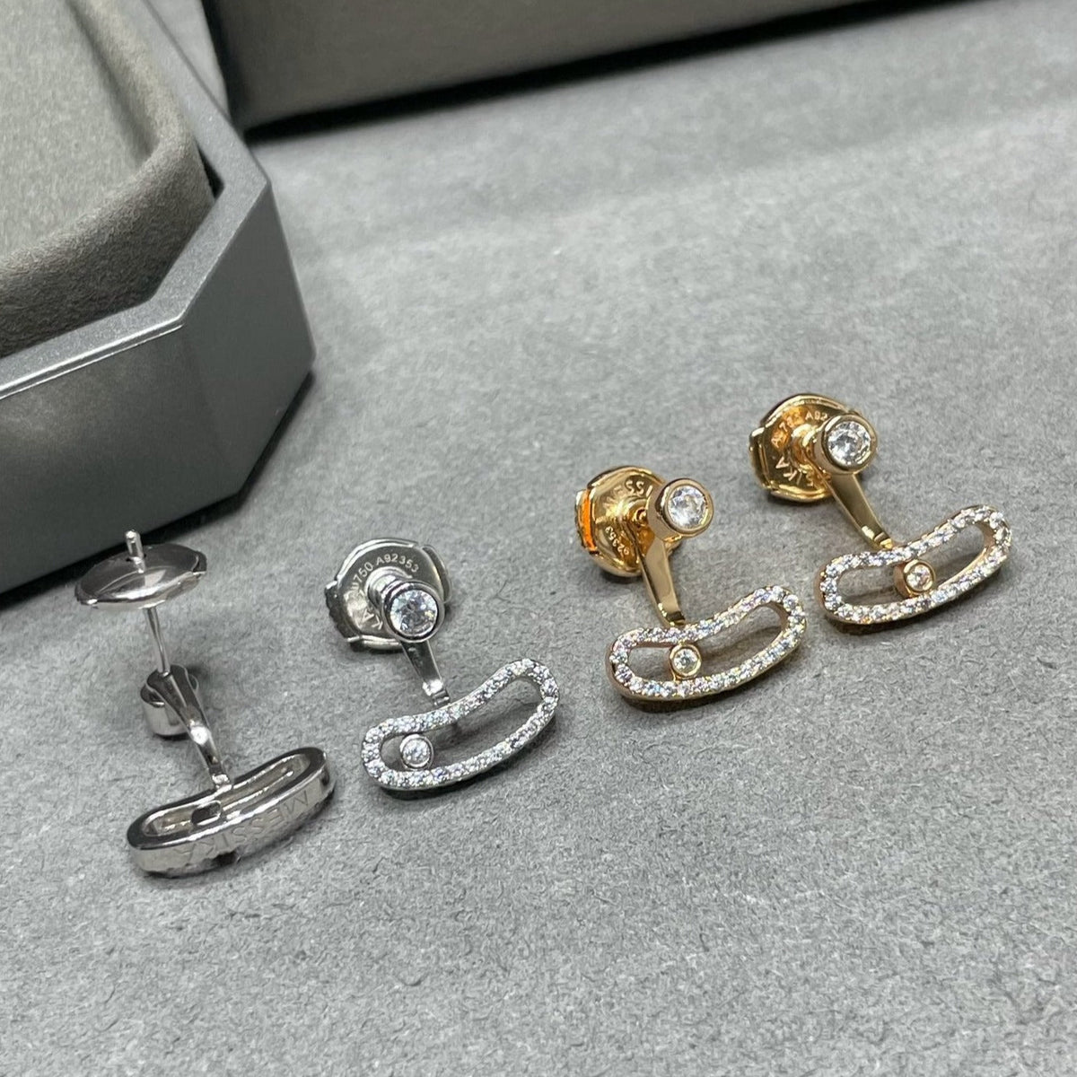 [[⭐DORISW] ] MOVE UNO OHRRINGE AUS ROSÉGOLD MIT DIAMANTEN