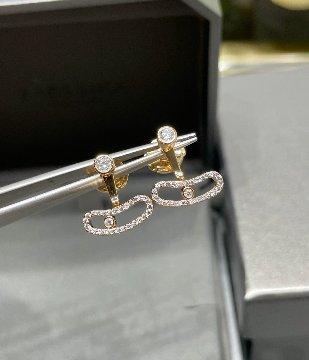 [[⭐DORISW] ] MOVE UNO OHRRINGE AUS ROSÉGOLD MIT DIAMANTEN