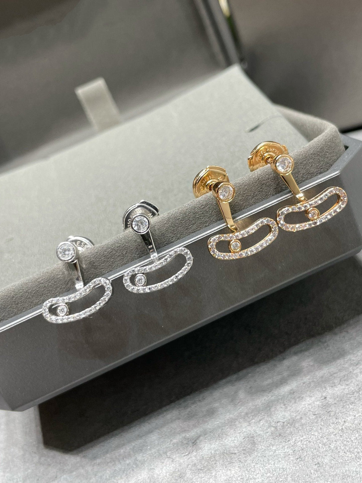 [[⭐DORISW] ] MOVE UNO OHRRINGE AUS ROSÉGOLD MIT DIAMANTEN