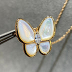 [⭐DORISW] SCHMETTERLINGS-MOP-DIAMANT-HALSKETTE