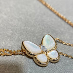 [⭐DORISW] SCHMETTERLINGS-MOP-DIAMANT-HALSKETTE