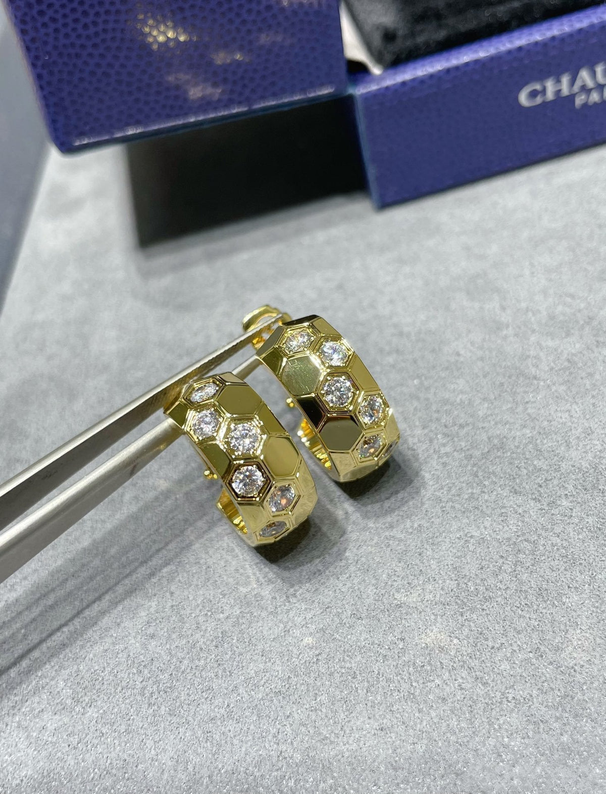 [⭐DORISW] BEE LOVE DIAMANT-CREOLEN