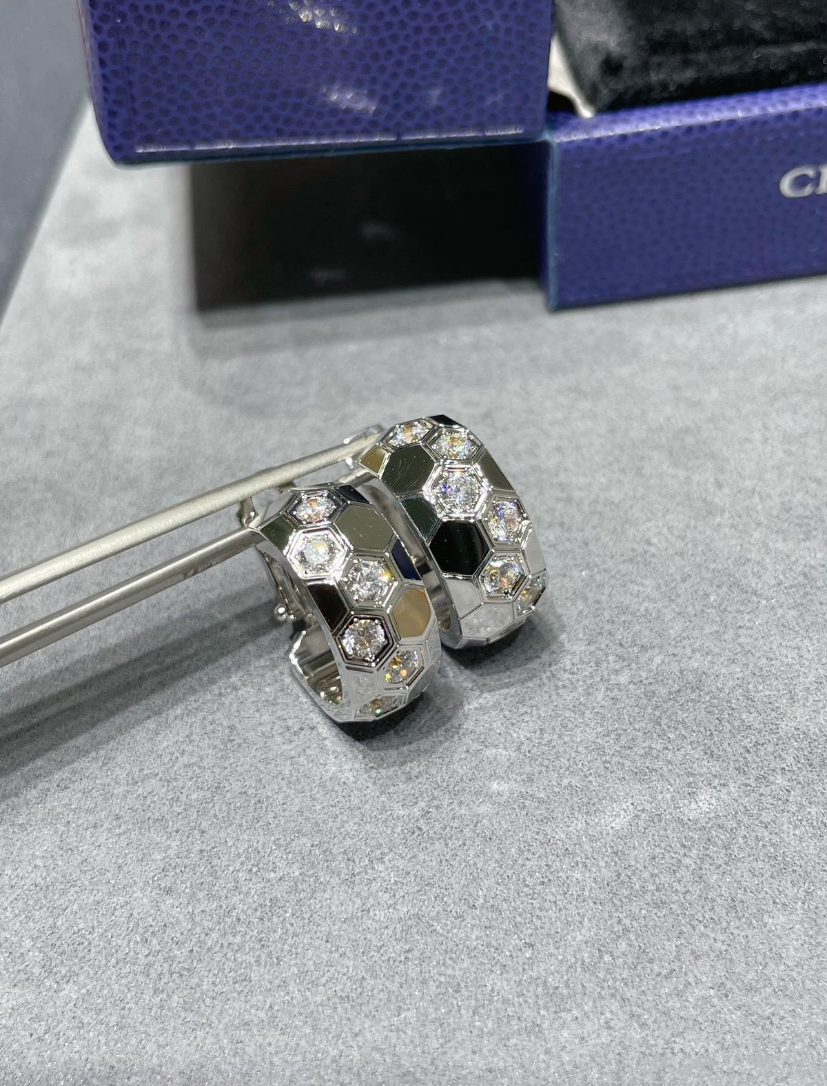 [⭐DORISW] BEE LOVE DIAMANT-CREOLEN