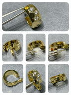 [⭐DORISW] BEE LOVE DIAMOND HOOP EARRINGS