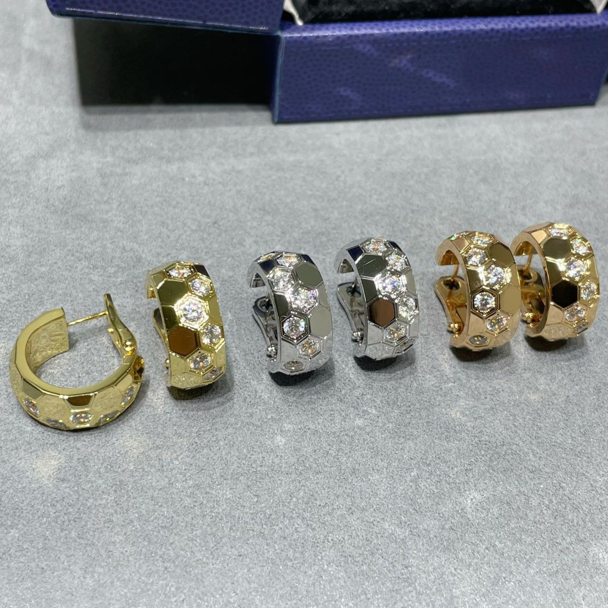 [⭐DORISW] BEE LOVE DIAMANT-CREOLEN