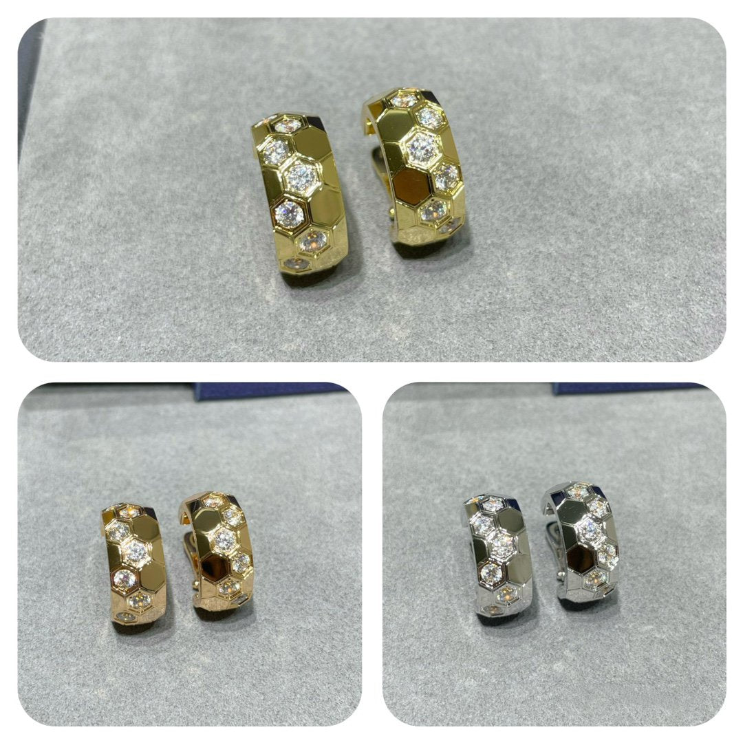 [⭐DORISW] BEE LOVE DIAMOND HOOP EARRINGS