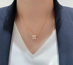 [⭐DORISW] BEE LOVE DIAMANT-PAVÉ 3-REIHIGE HALSKETTE