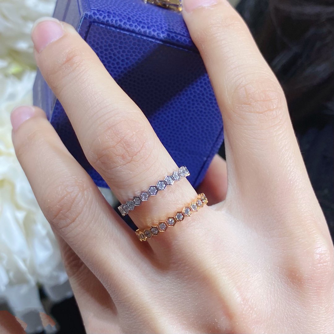 [⭐DORISW] BEE LOVE DIAMOND PAVED SMALL RING