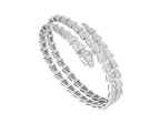 [⭐DORISW]SERPENTI ARMBAND SILBER DIAMANT DOPPELREIHIG