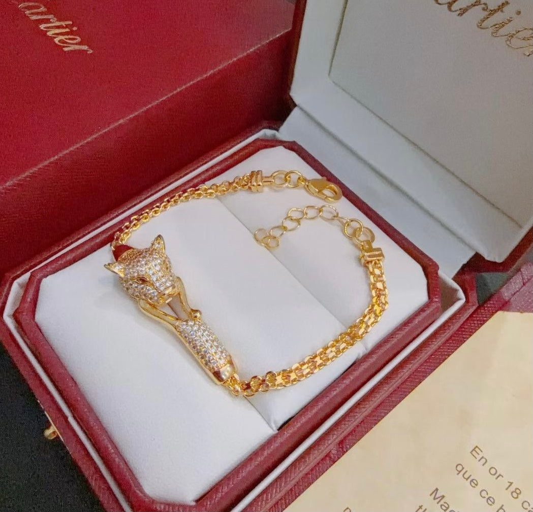 [⭐DORISW]  PANTHERE  BRACELET DIAMONDS