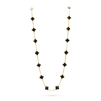 [⭐DORISW] CLOVER 20 MOTIFS ONYX NECKLACE