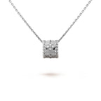 [⭐DORISW] PERLEE PEDANT SIVLER DIAMOND NECKLACE