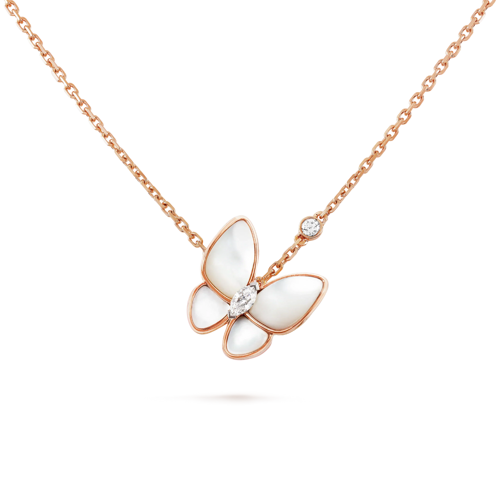[⭐DORISW] SCHMETTERLINGS-MOP-DIAMANT-HALSKETTE