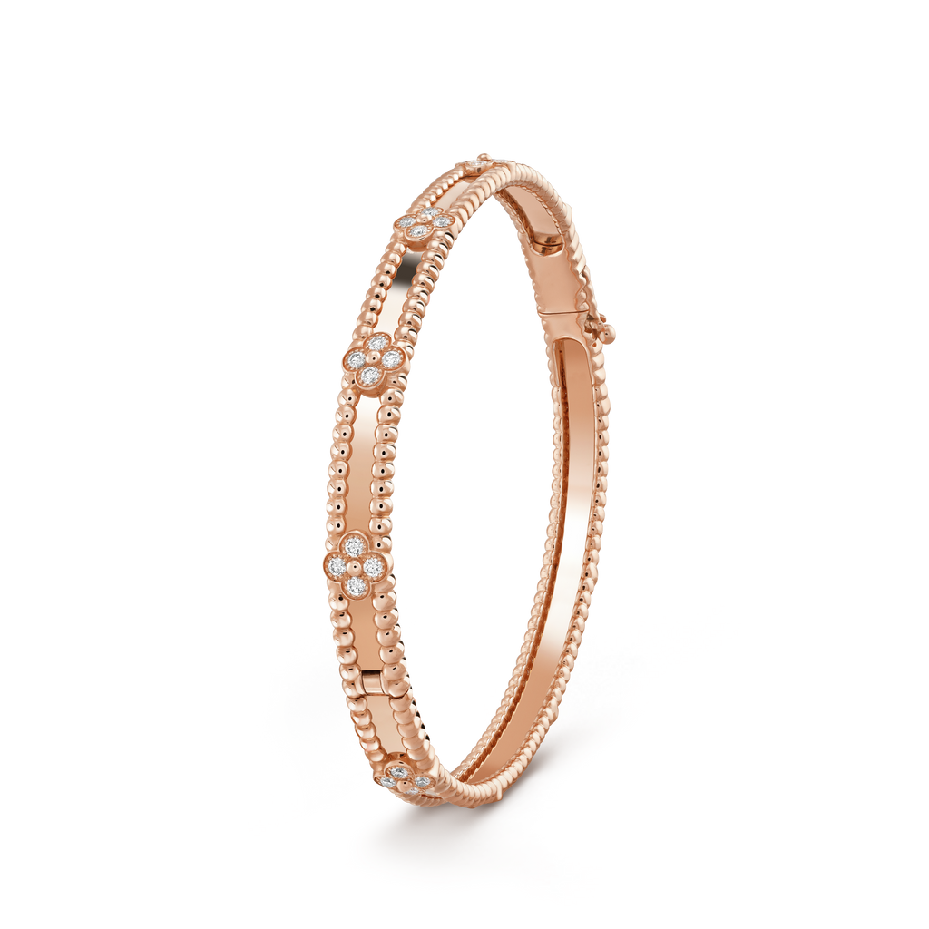 [⭐DORISW] KLEEBATT-ARMBAND 4MM DIAMANTEN