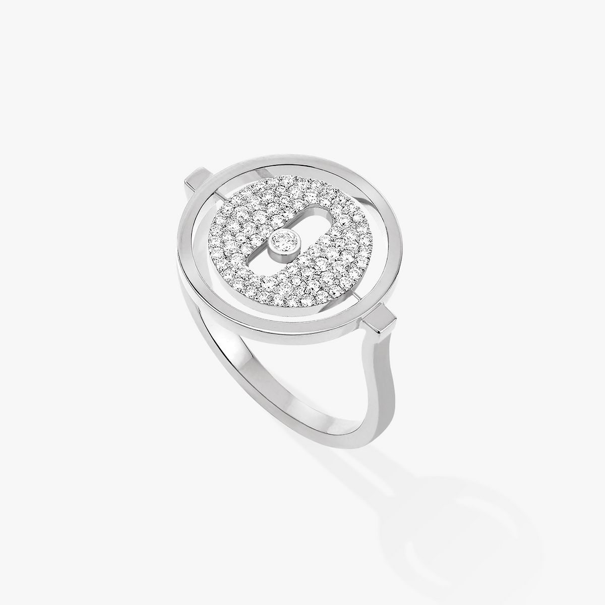 [[⭐DORISW] ]  MOVE PAVED SILVER DIAMOND RING