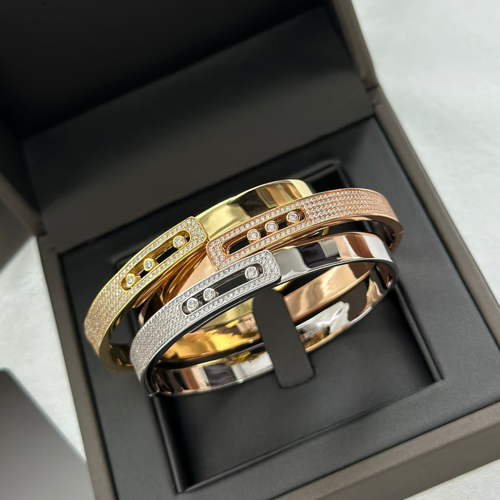 [⭐DORISW]Move Noa Armreif aus Roségold mit Pavé-Diamanten